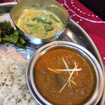 サッチェズカリー - 日替りカレー 2種盛り 950円