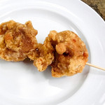 山越うどん - とり天串