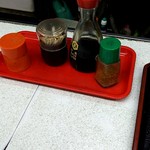 食堂　うえき - 卓上の調味料