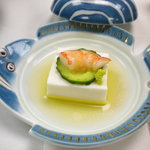 伊豆網代温泉　松風苑 - 先付け　白子豆腐（大晦日夜）