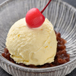 いかるがの里 - アイスクリームぜんざい