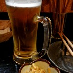 おでん屋 ええかげん - 生中&先付け