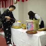 伊豆網代温泉　松風苑 - 鏡割りで枡酒を頂きました