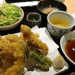 田町 鳥心 - 鶏天ぷら定食