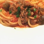 ラパルタメント ディ ナオキ - 牛すじのトマトソースパスタ
      おかわり欲しかった（笑）