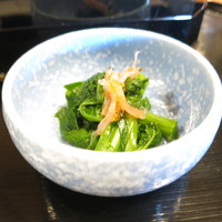 つくば 山水亭 本店 - 菜花のお浸し　白魚和え