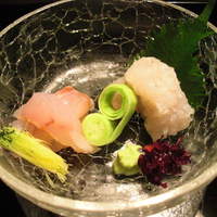 近又 - ぐじ(甘鯛)の造りと鱧の焼霜造り。