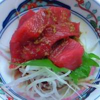 一つ木竹林草 - 銀鱈西京焼 1300円 のお刺身