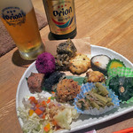 藍風珈琲店 - 己書プレート２０１７．０２