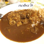nobu’s - ビーフカレー　子供にはちょっと辛めなので後でチーズを頂く