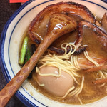 烈志笑魚油 麺香房 三く - 