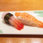 Sushi Hana - 蒸しえび，甘えび