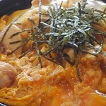 松屋 - 松屋さんの新作親子丼♪490円。写真は大盛り