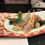 おおさか料理  浅井 - 松葉かにの湯引き造り