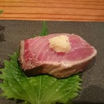 Sushi Ichimatsu - 造り　ぶり炙り　すり生姜と塩