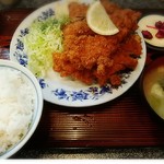 はまなす - 若鶏カツ定食　普通(約350g)は850円！