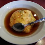 らーめん一作 - 半天津飯