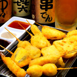 How about a light drink with the beer set (your favorite drink + 5 kushikatsu of selection + today's dish)?