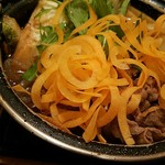 Shabu Shabu Sukiyaki Don Tei - 牛すき鍋アップ！