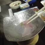 料理民宿 田崎荘 - 鰤のしゃぶしゃぶ