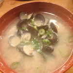 くつろぎ亭ひこべえ  - 〆のシジミ汁（東郷池産）