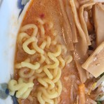 駅ナカ食堂 なの花 - 縮れ麺