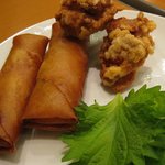 中国料理 茂住 - 春巻・唐揚げ