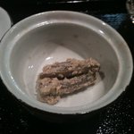 麺処 銀笹 - 先付け（ごぼうの白和え）