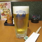 炭焼きうなぎの魚伊 - 生ビール