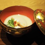 ごだん 宮ざわ - 海老芋・海老・菜の花の白味噌椀