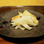 ごだん 宮ざわ - クエ・新玉葱胡麻和え