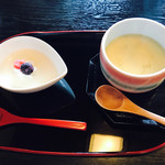 日本料理　やまと - 一期一会の茶碗蒸しとデザートの杏仁豆腐
