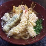 じげ家 - 天ぷらうどん ¥750税込