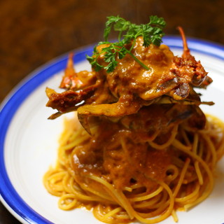 The most popular migratory crab tomato cream pasta for over 20 years♪