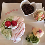 雪みるく - ひなまつりのパンケーキ 1000円