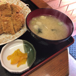 みんみん - お味噌汁があるとやはり落ち着きますね。