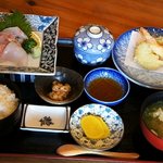 一田 - “一田定食”(1,000円)・メイン以外のお膳。