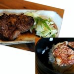 一田 - チョイスメイン・「カットステーキ」。