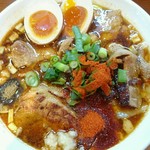 麺と肉 だいつる - 辛口炙り肉そば醤油780円