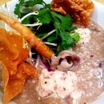 ロムアロイ - 【限定！】「豚肉入り　五穀米のおかゆ」：五穀米の豊かな風味が引き出されていて、濃厚で奥深い味わい。