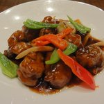 上海老飯店 - ⑧ 上海黒酢の酢豚
