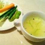 ルルウ - ズッキーニと卵のスープ_ランチ食べ放題生野菜