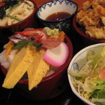 錦鮨 - 海の三福丼Ⅱ1,260円