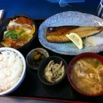 定食や - 鯖とかつとじ定食 880円