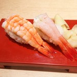 Sushi Yuuraku - えび，甘えび