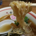 麺壱 吉兆 - 中華そばの麺あげ