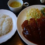 キッチン シンプル - ビーフカツランチ　スープ・コーヒー付き