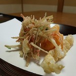 御料理 はやし - 【揚げ物】ゆば天、海老天、かき揚げ。