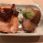 新ばし しみづ - 鮟肝 奈良漬と山葵で