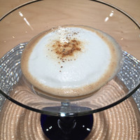 肉割烹 無膳福助 - レンズ豆とポルチーニ茸のエスプーマスープ♪ ポルチーニ茸が ぷんぷん香る〜(๑˃̵ᴗ˂̵)